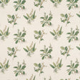 Anna French Woodland Green On Natural Fabric