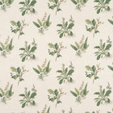 Anna French Woodland Green On Natural Fabric