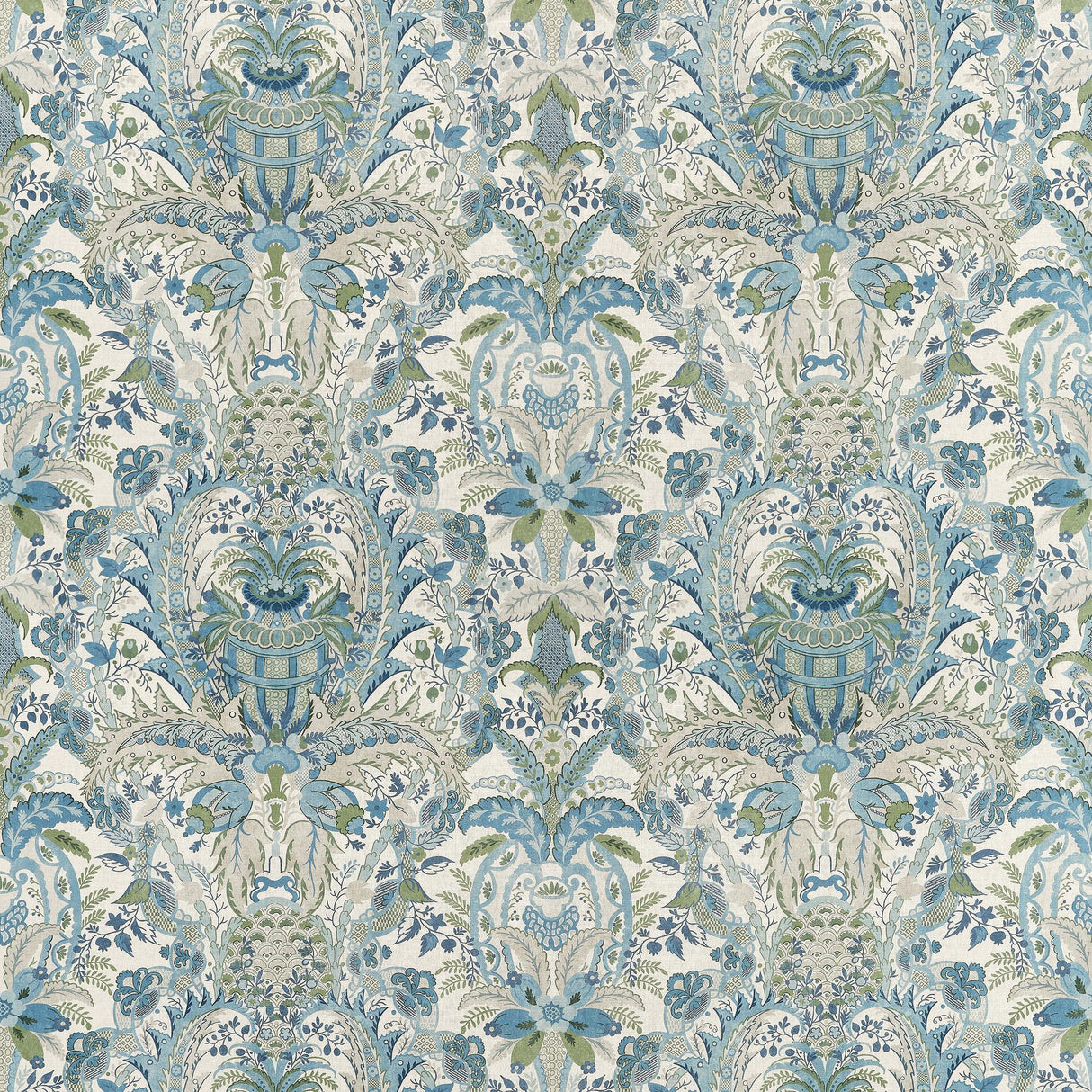 Anna French NARBETH Blue and Green Fabric
