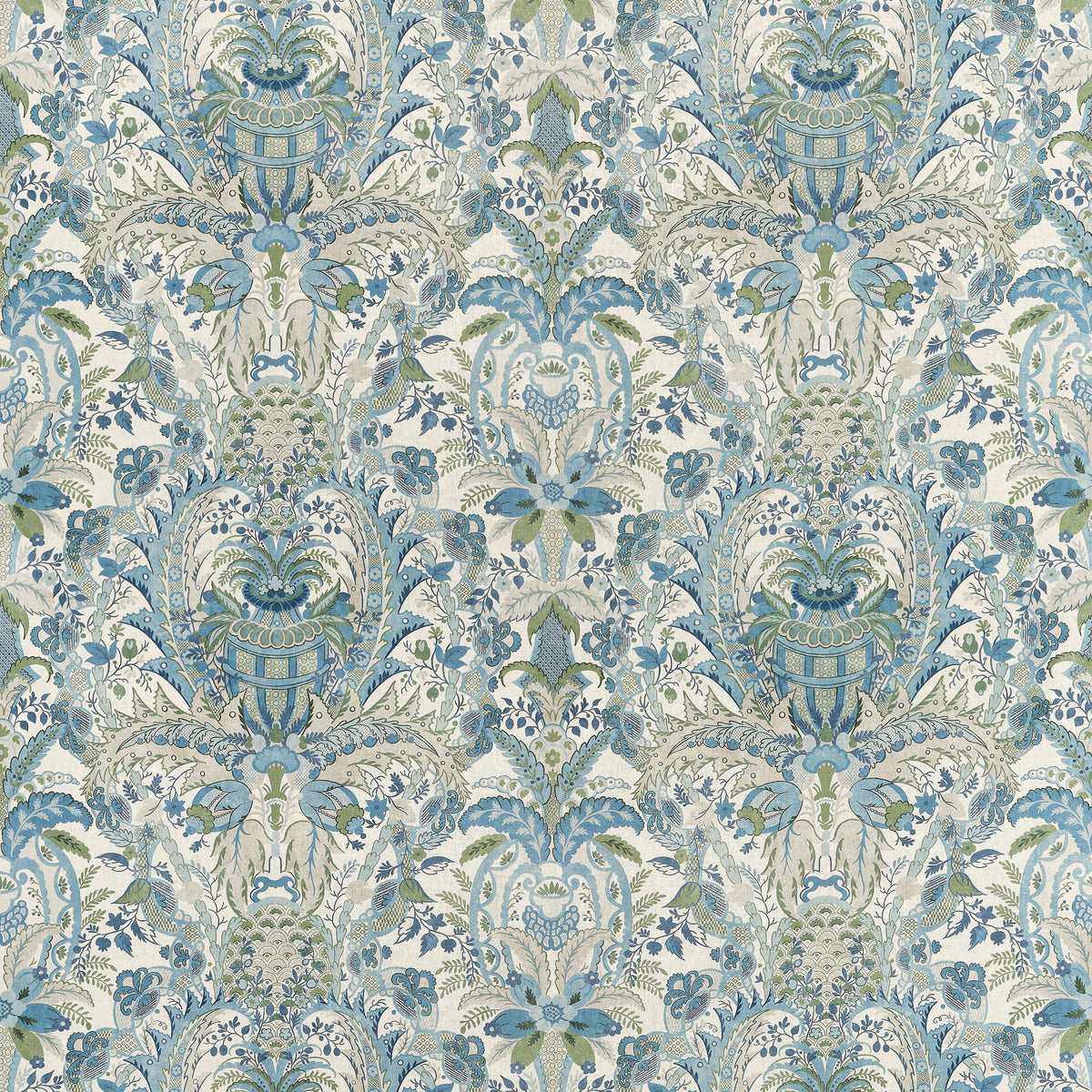 Anna French Narbeth Blue And Green Fabric