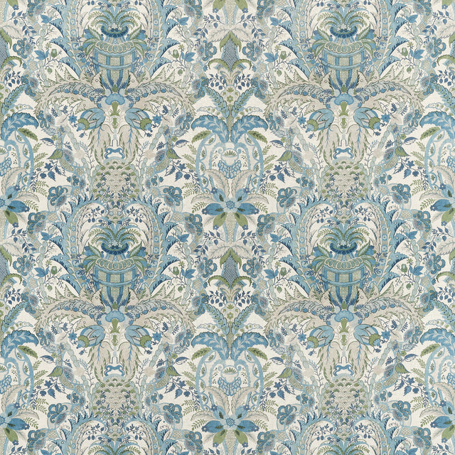 Anna French Narbeth Blue And Green Fabric