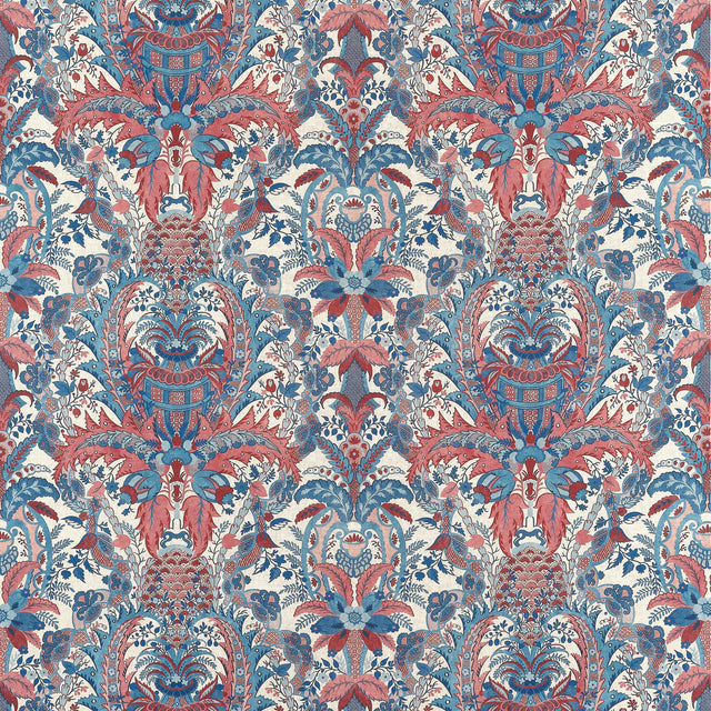 Anna French NARBETH Red and Blue Fabric