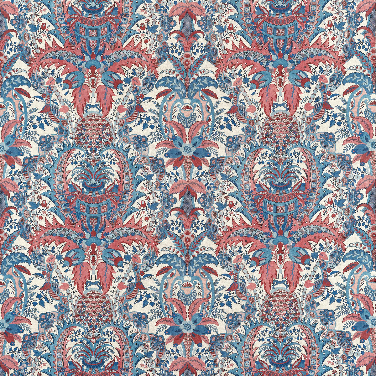 Anna French Narbeth Red And Blue Fabric