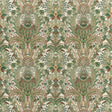 Anna French NARBETH Natural and Green Fabric