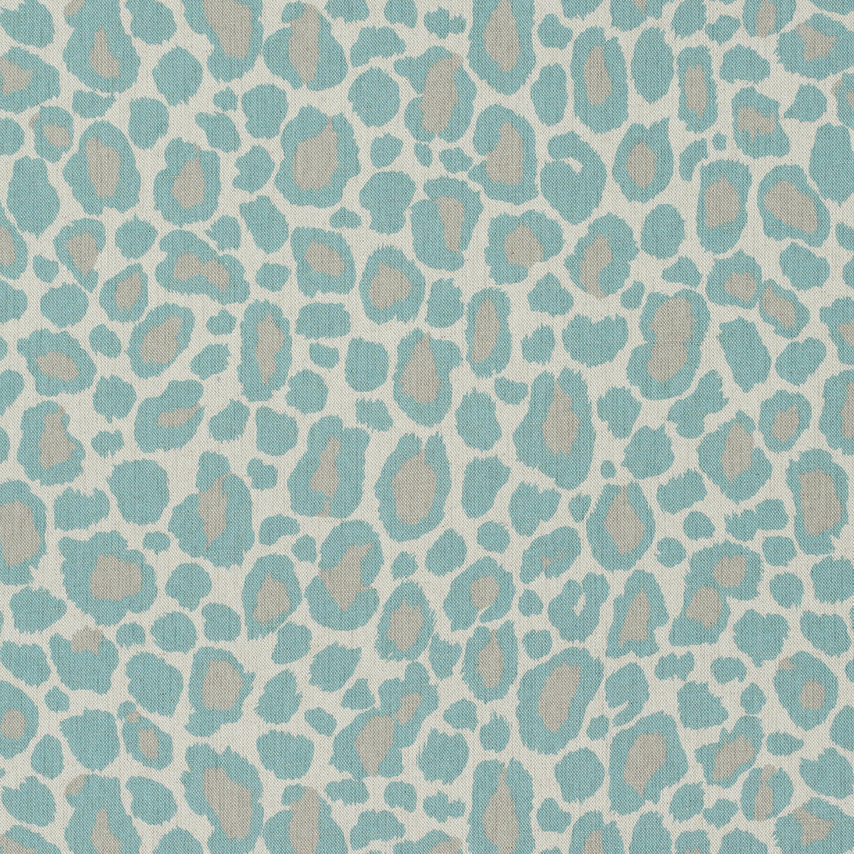 Anna French African Leopard Aqua Fabric