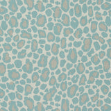 Anna French African Leopard Aqua Fabric