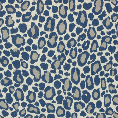 Anna French African Leopard Navy Fabric