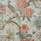 Anna French Villeneuve Coral On Flax Fabric