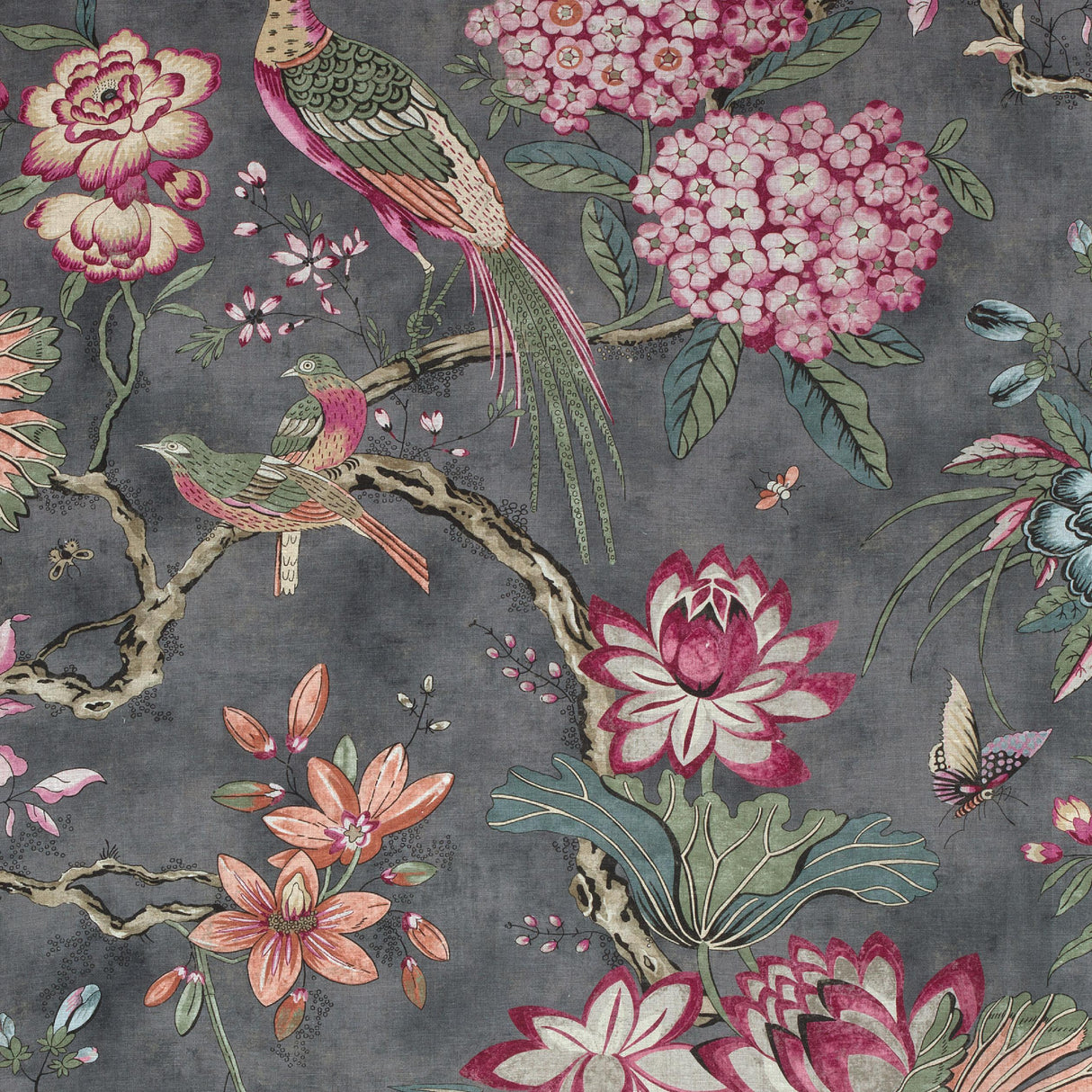 Anna French Villeneuve Charcoal Fabric
