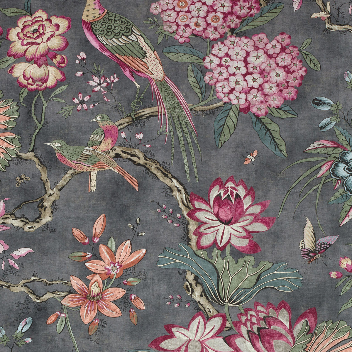 Anna French Villeneuve Charcoal Fabric