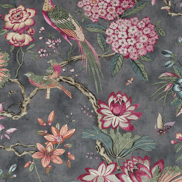 Anna French Villeneuve Charcoal Fabric
