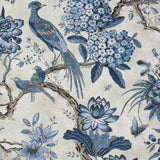 Anna French Villeneuve Blue On Flax Fabric