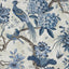 Anna French Villeneuve Blue On Flax Fabric