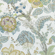 Anna French Kalamkari Yellow And Aqua Fabric