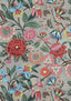 Anna French CLEO Coral on Charcoal Fabric