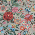 Anna French Cleo Coral On Charcoal Fabric