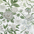 Anna French Cleo Green And White Fabric