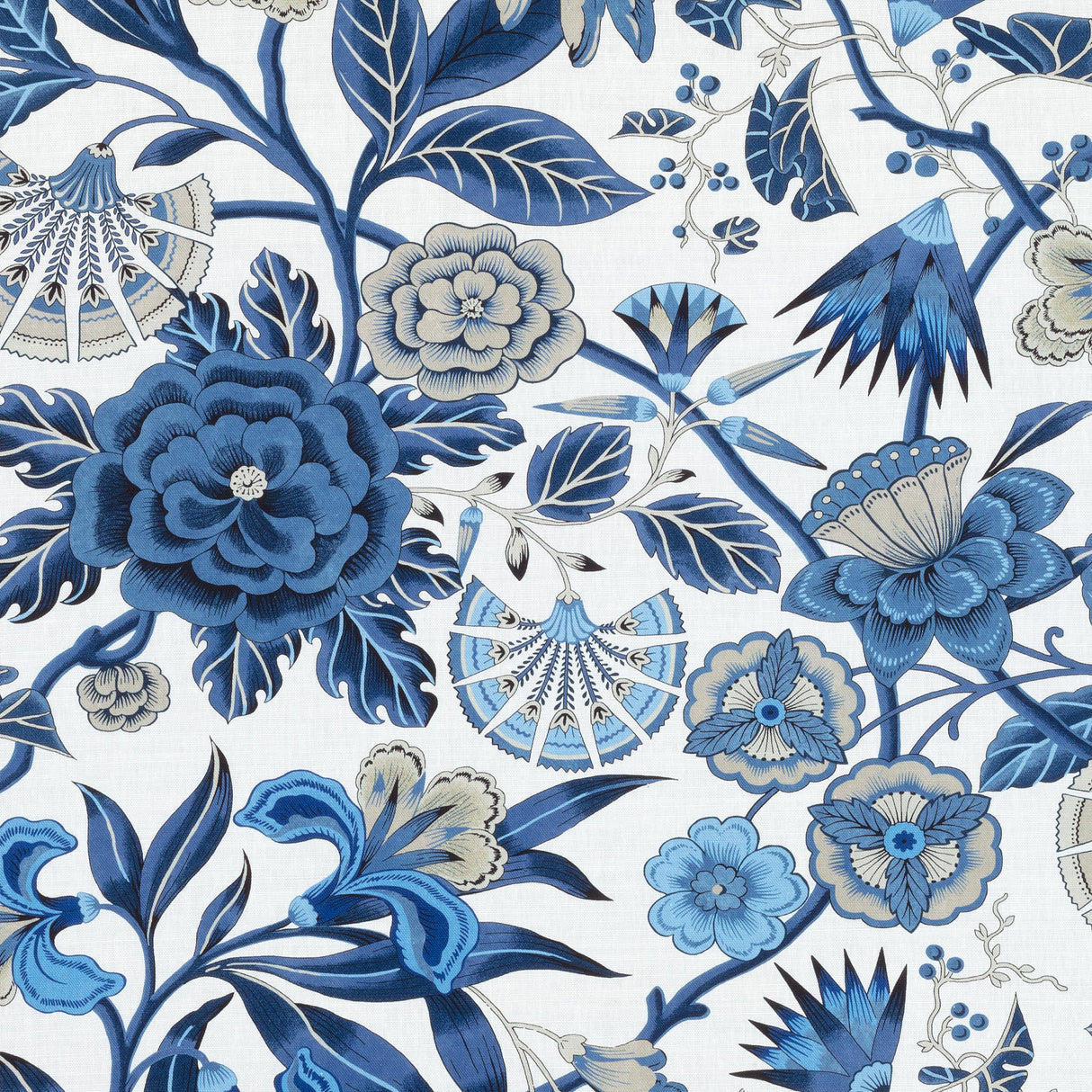 Anna French Cleo Blue And White Fabric