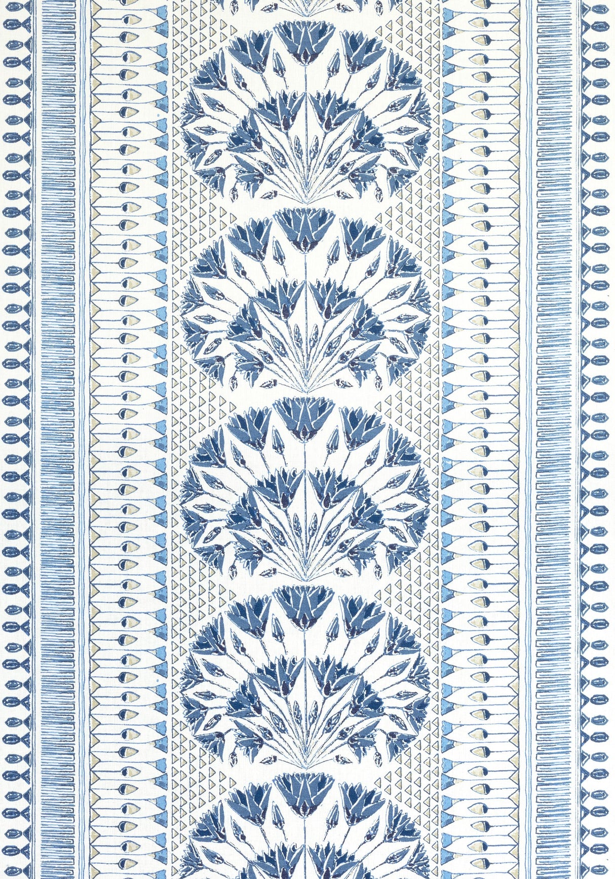 Anna French CAIRO Blue and White Fabric