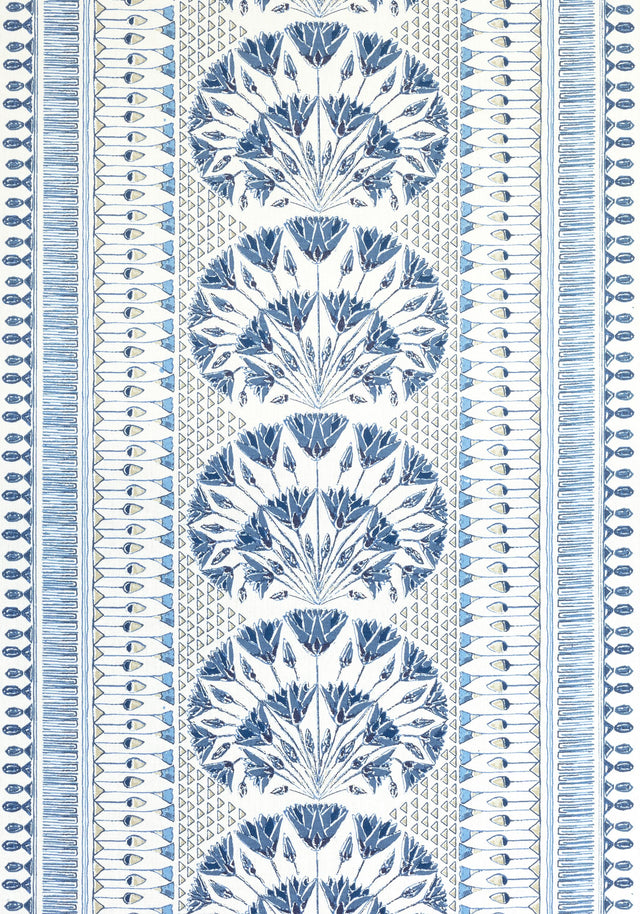 Anna French CAIRO Blue and White Fabric