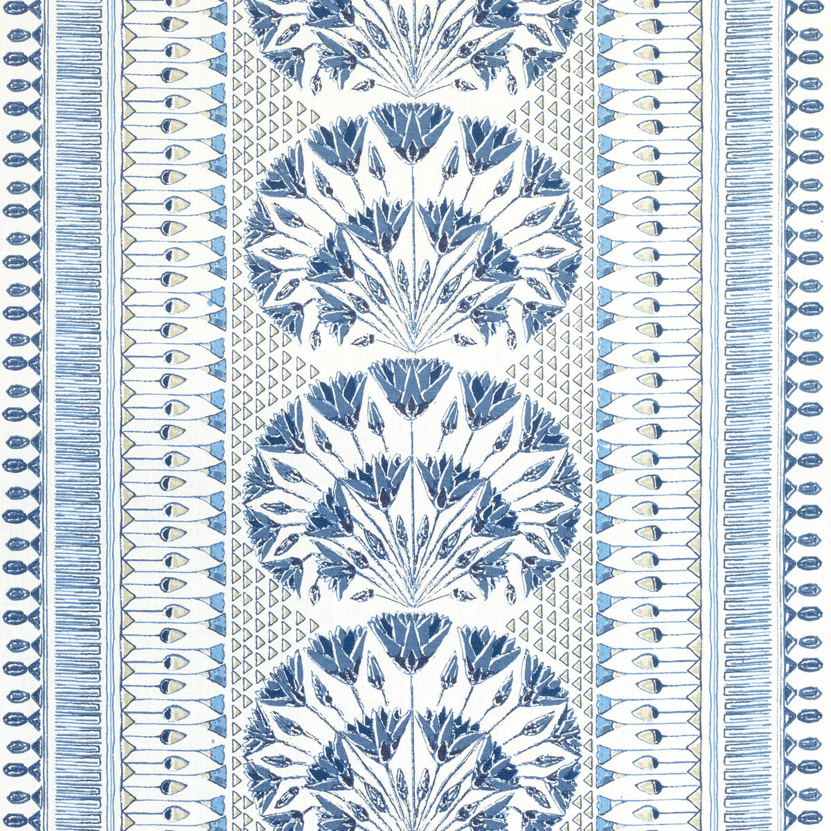 Anna French Cairo Blue And White Fabric