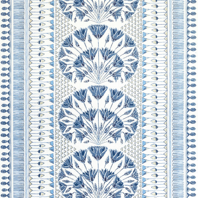 Anna French Cairo Blue And White Fabric