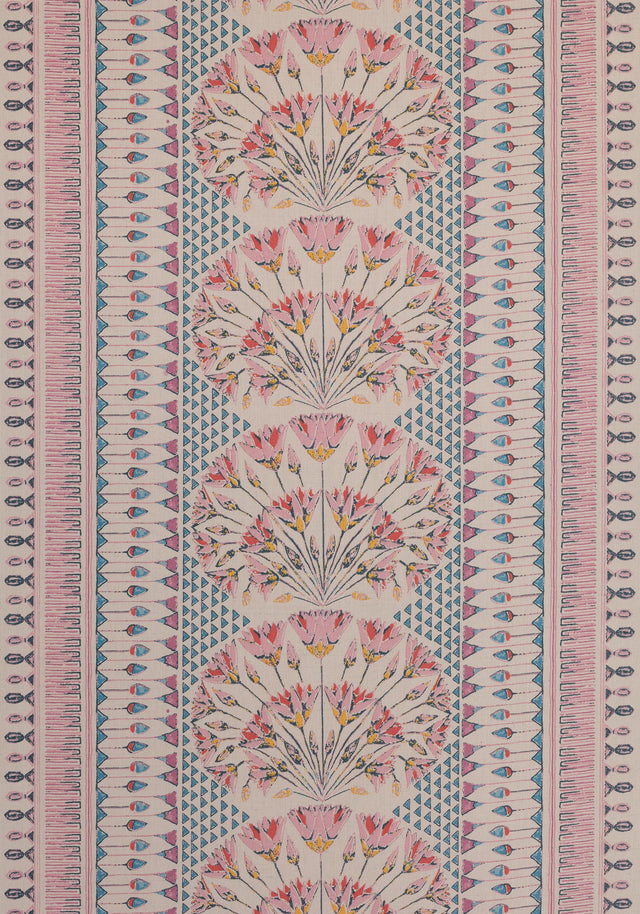 Anna French CAIRO Pink and Coral Fabric