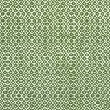 Anna French Petit Arbre Green On White Fabric