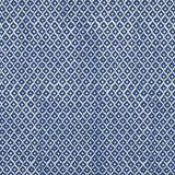 Anna French Petit Arbre Navy On White Fabric