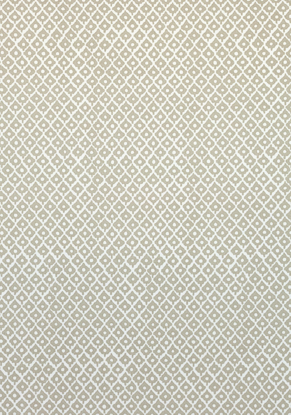 Anna French PETIT ARBRE Flax on White Fabric