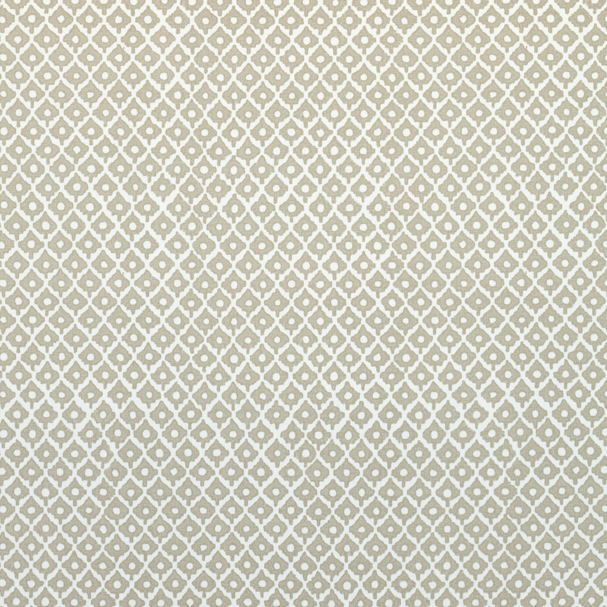 Anna French Petit Arbre Flax On White Fabric