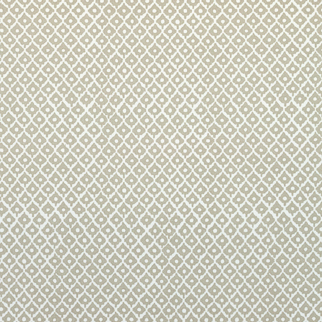 Anna French Petit Arbre Flax On White Fabric