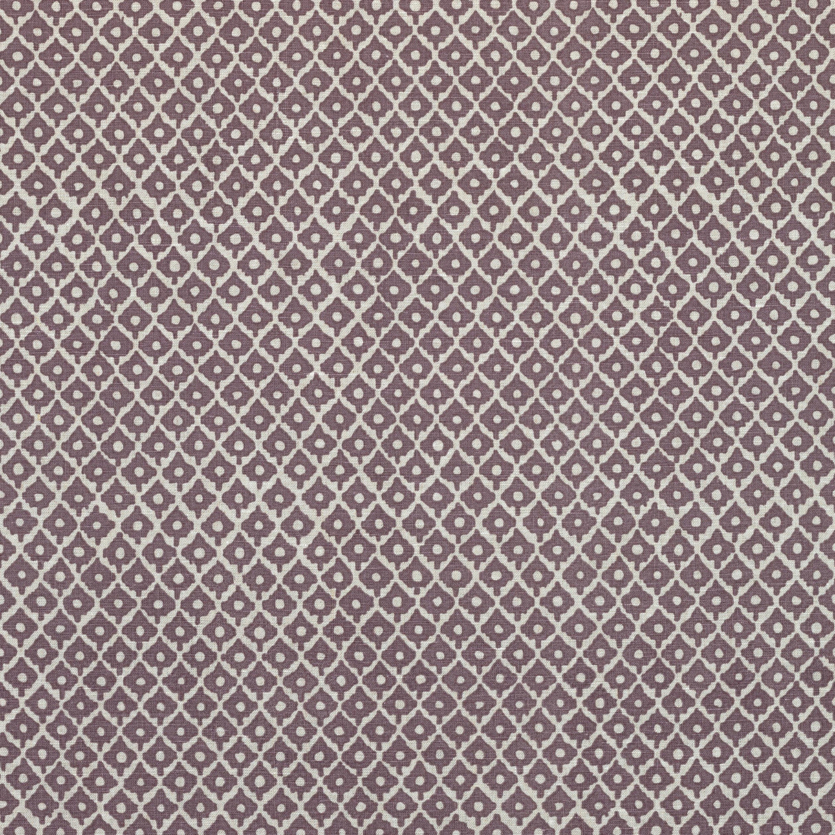 Anna French Petit Arbre Plum And Flax Fabric