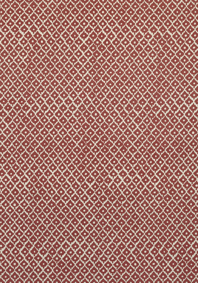 Anna French PETIT ARBRE Raspberry on Flax Fabric