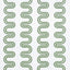 Anna French Herriot Way Embroidery Green On White Fabric