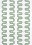 Anna French HERRIOT WAY EMBROIDERY Green on White Fabric