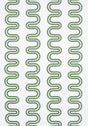 Anna French HERRIOT WAY EMBROIDERY Green on White Fabric