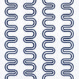 Anna French Herriot Way Embroidery Navy On White Fabric