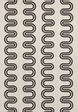 Anna French HERRIOT WAY EMBROIDERY Black on Flax Fabric