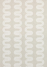 Anna French HERRIOT WAY EMBROIDERY White on Flax Fabric