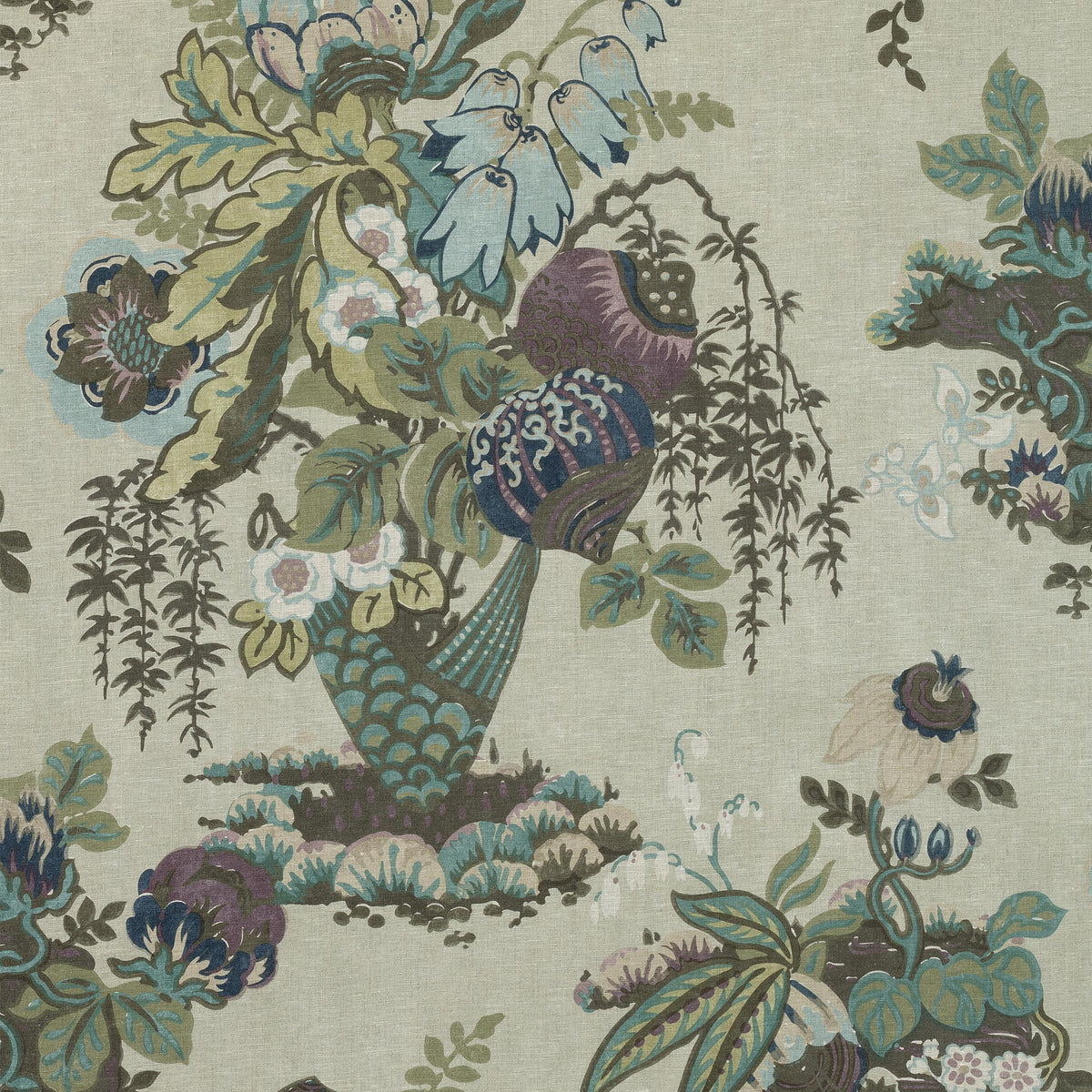 Anna French Fairbanks Plum Fabric