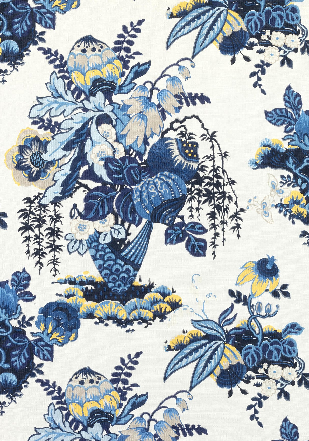 Anna French FAIRBANKS Blue and White Fabric