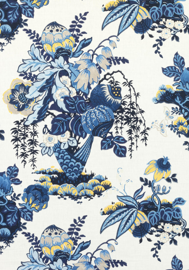 Anna French FAIRBANKS Blue and White Fabric