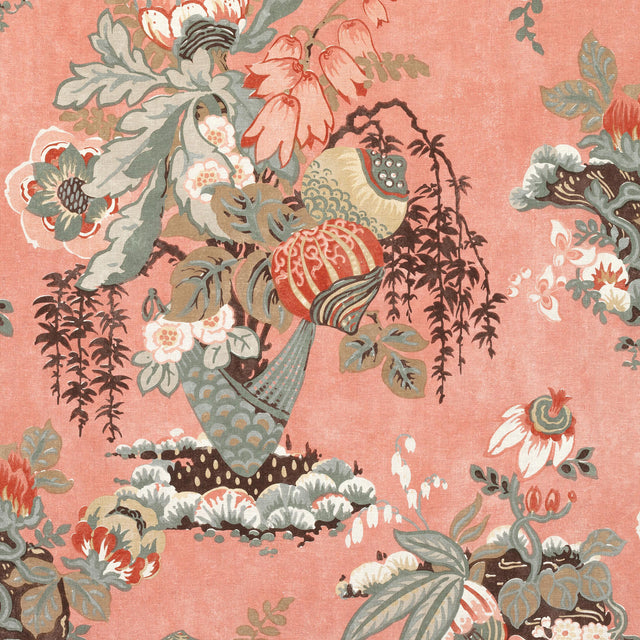 Anna French Fairbanks Salmon Fabric