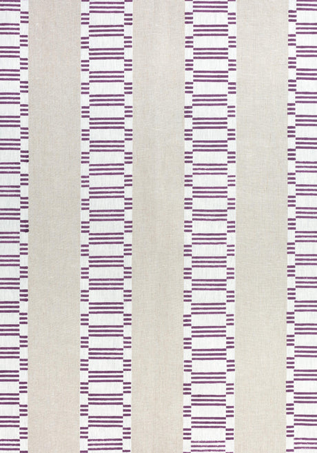 Anna French JAPONIC STRIPE Eggplant Fabric