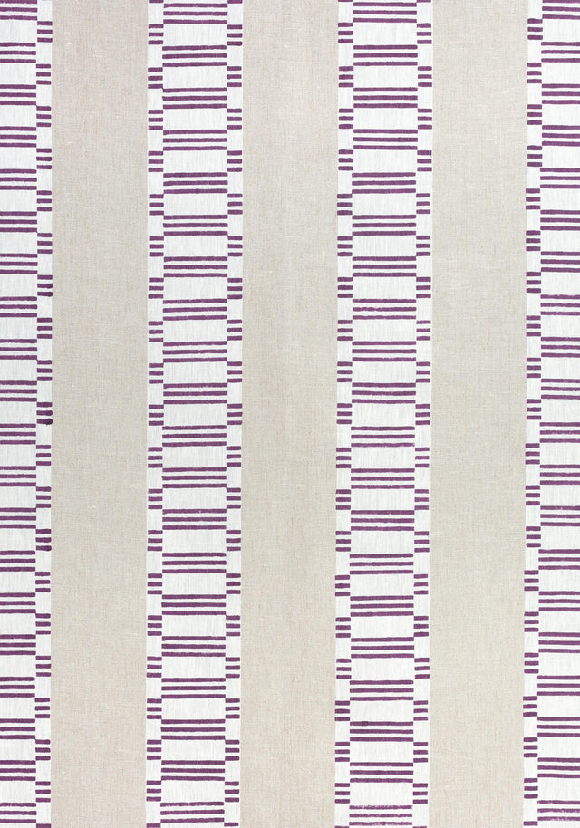 Anna French JAPONIC STRIPE Eggplant Fabric