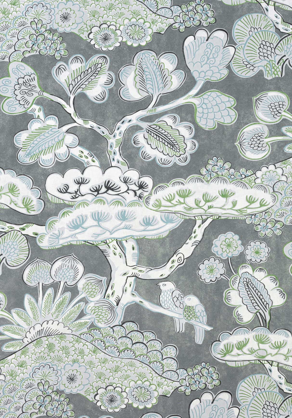 Anna French TREE HOUSE Grey Fabric