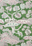 Anna French TREE HOUSE Pink and Green Fabric