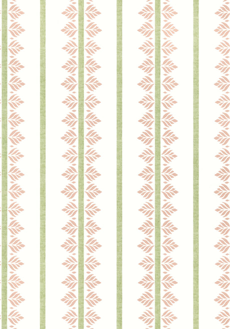 Anna French FERN STRIPE Blush Wallpaper