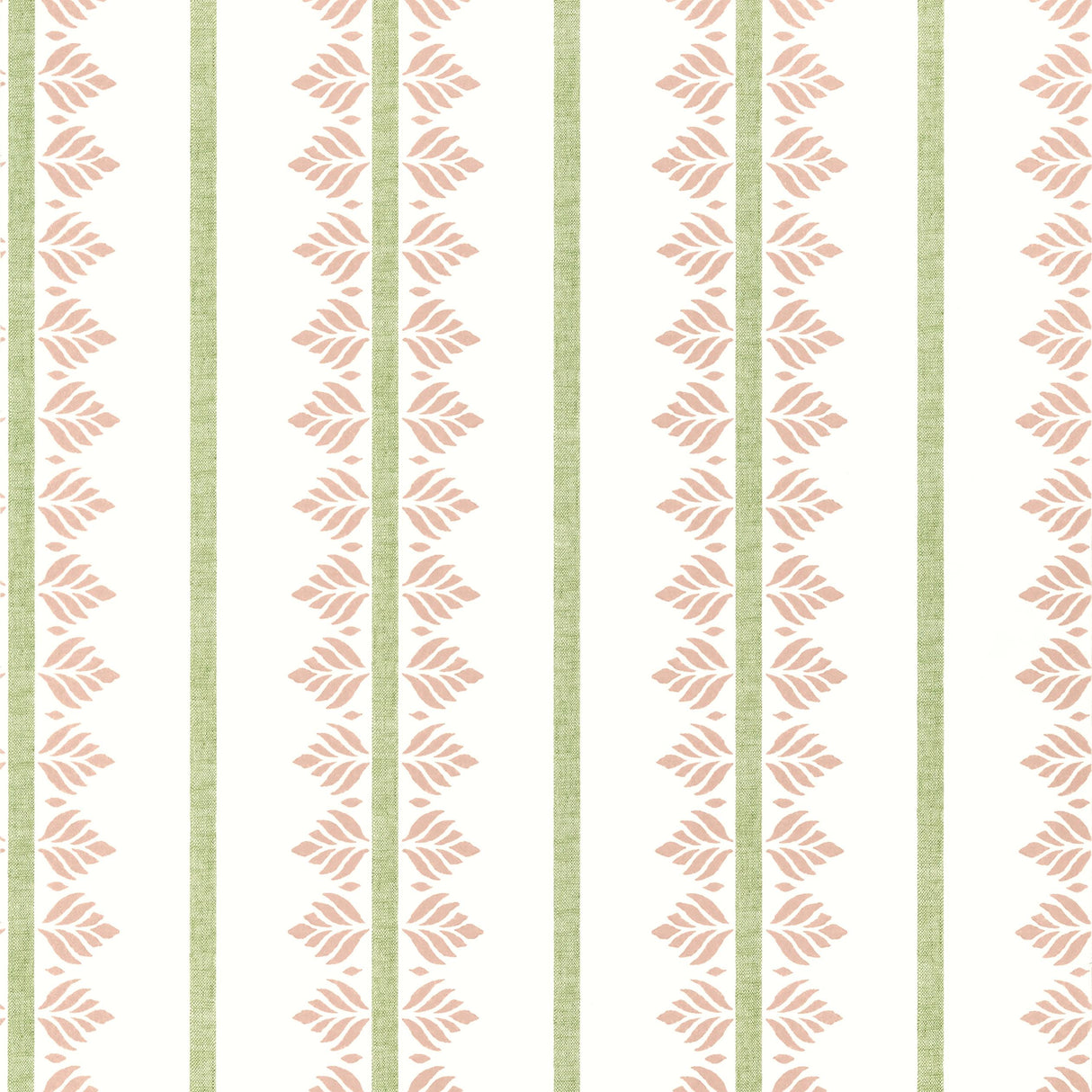 Anna French Fern Stripe Blush Wallpaper